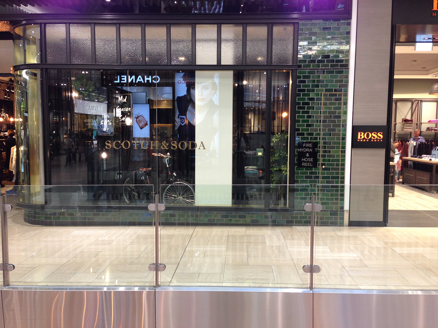 Completed Scotch and Soda retail flooring